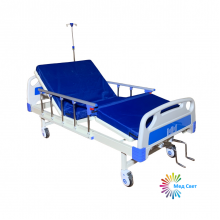 Ліжко лікарняне механічне FB-11B 4-секційне на колесах