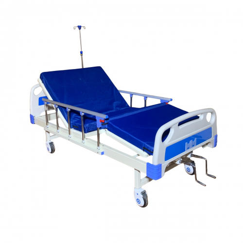 Ліжко лікарняне механічне FB-11B 4-секційне на колесах